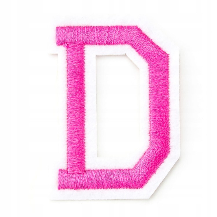 Naszywka TERMO naprasowanka LITERA D Literka Łata