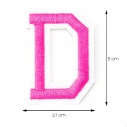 Naszywka TERMO naprasowanka LITERA D Literka Łata