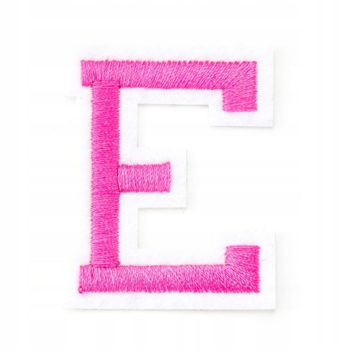 Naszywka TERMO naprasowanka LITERA E Literka Łata