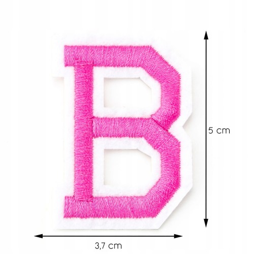 Naszywka TERMO naprasowanka LITERA B Literka Łata