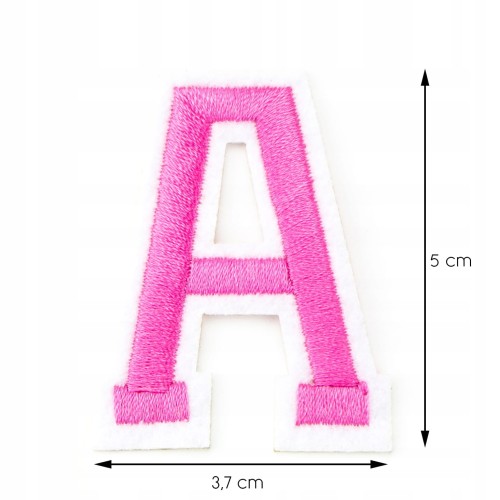 Naszywka TERMO naprasowanka LITERA A Literka Łata