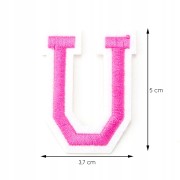 Naszywka TERMO naprasowanka LITERA U Literka Łata