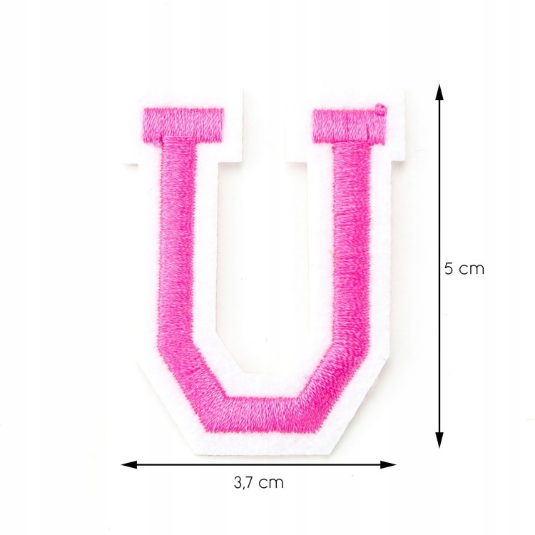 Naszywka TERMO naprasowanka LITERA U Literka Łata