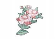 Naszywka TERMO Naprasowanka Róża Kwiat liście Łata