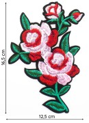 Naszywka TERMO Naprasowanka Róża Kwiat liście Łata