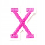 Naszywka TERMO naprasowanka LITERA X Literka Łata