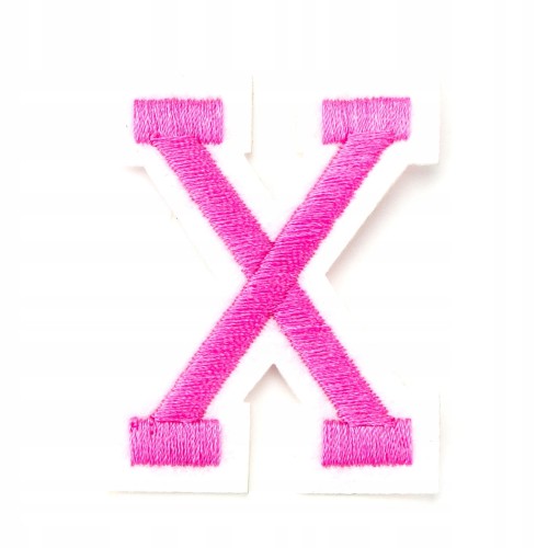 Naszywka TERMO naprasowanka LITERA X Literka Łata