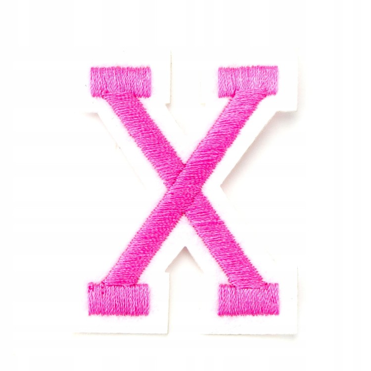 Naszywka TERMO naprasowanka LITERA X Literka Łata