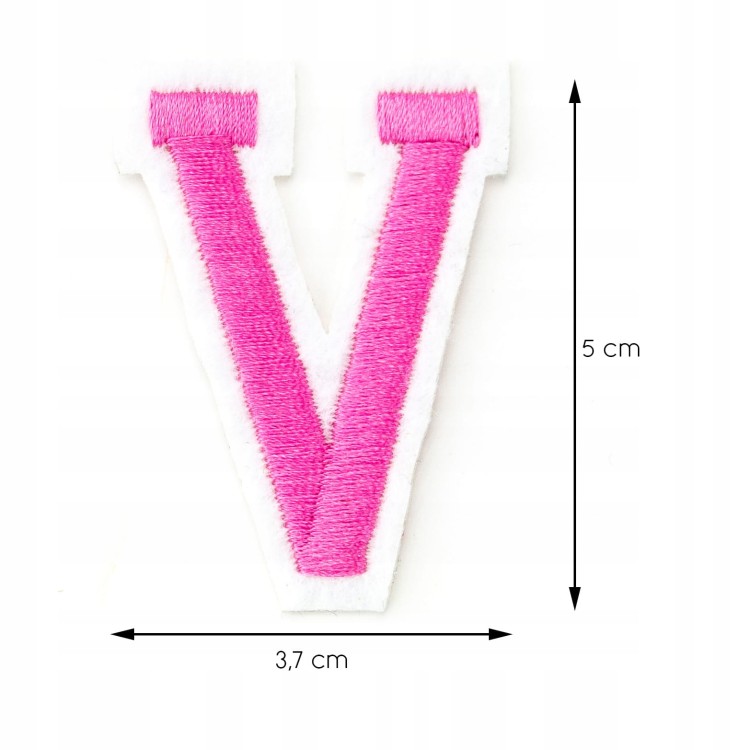 Naszywka TERMO naprasowanka LITERA V Literka Łata