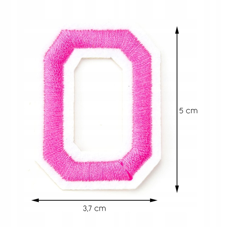 Naszywka TERMO naprasowanka LITERA O Literka Łata