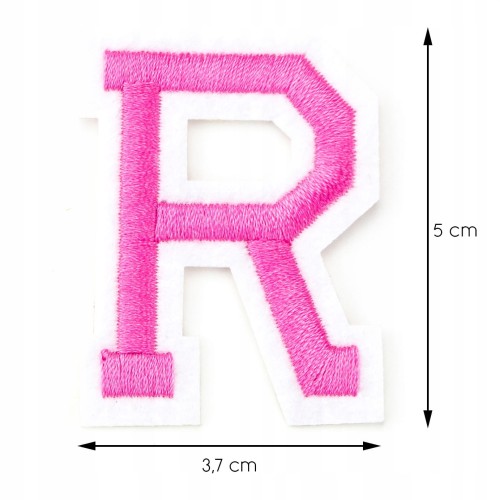 Naszywka TERMO naprasowanka LITERA R Literka Łata