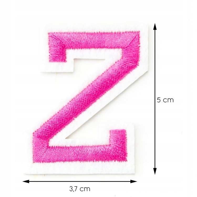 Naszywka TERMO naprasowanka LITERA Z Literka Łata