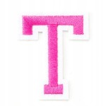 Naszywka TERMO naprasowanka LITERA T Literka Łata