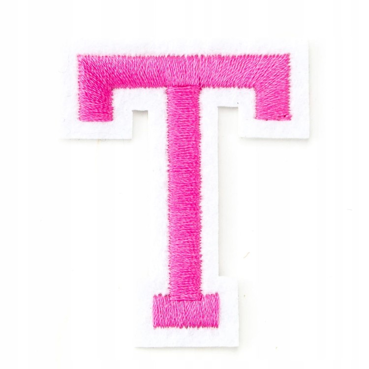 Naszywka TERMO naprasowanka LITERA T Literka Łata