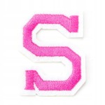 Naszywka TERMO naprasowanka LITERA S Literka Łata