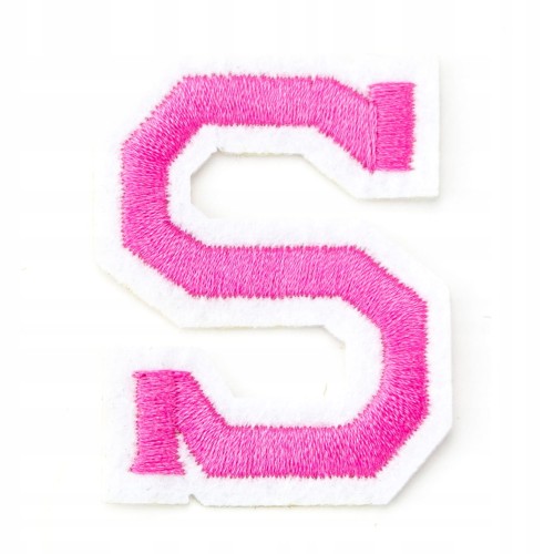 Naszywka TERMO naprasowanka LITERA S Literka Łata