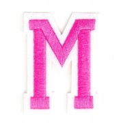 Naszywka TERMO naprasowanka LITERA M Literka Łata