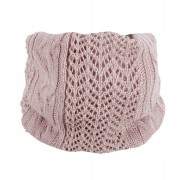 KOMIN różowy miękki Szalik Chusta pudrowy róż