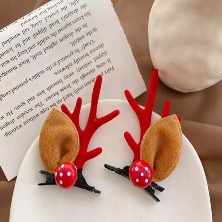 OPASKA spinki Rogi uszy renifera świąteczne Uszka