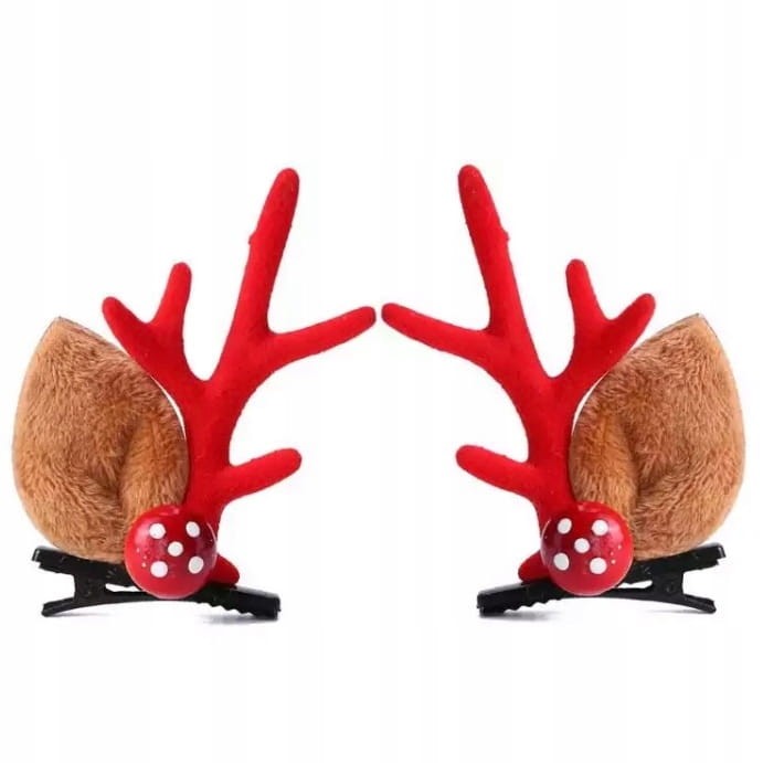 OPASKA spinki Rogi uszy renifera świąteczne Uszka