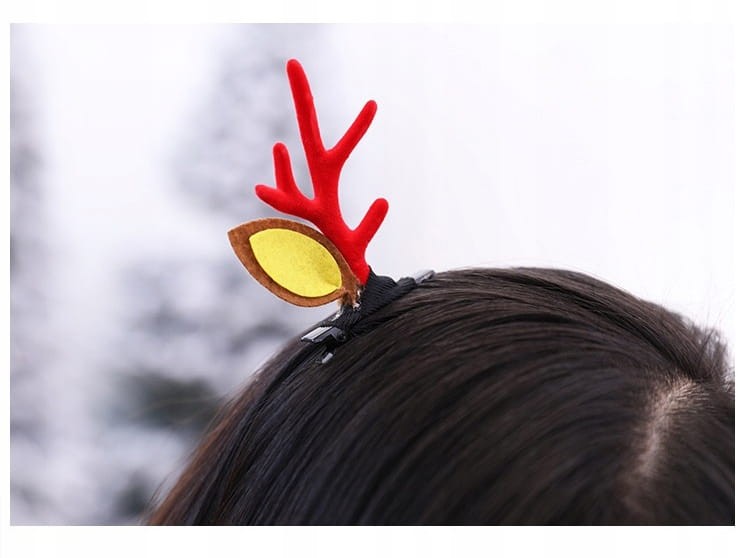 OPASKA spinki Rogi uszy renifera świąteczne Uszka