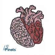 PINETS przypinka Serce Mózg Narząd pin Grafika