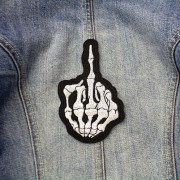 Naszywka TERMO Naprasowanka Kościotrup Fuck you