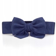 PASEK ozdobny do Sukienki Tuniki Granat Elastyczny