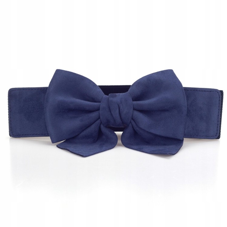 PASEK ozdobny do Sukienki Tuniki Granat Elastyczny