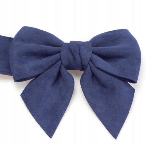 PASEK ozdobny do Sukienki Tuniki Granat Elastyczny