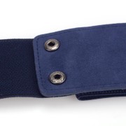 PASEK ozdobny do Sukienki Tuniki Granat Elastyczny