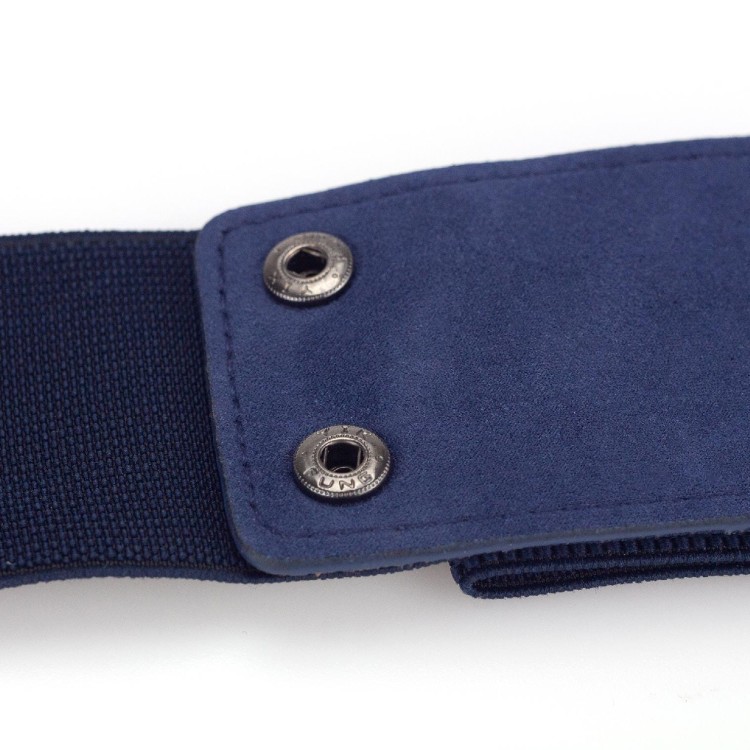 PASEK ozdobny do Sukienki Tuniki Granat Elastyczny