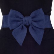 PASEK ozdobny do Sukienki Tuniki Granat Elastyczny