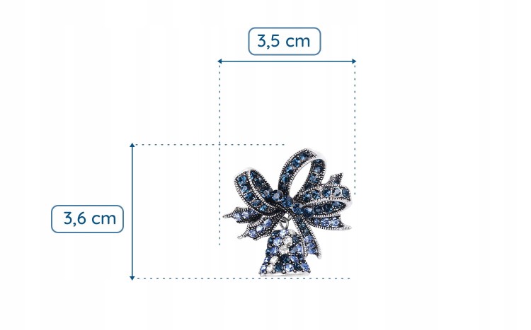 PINETS broszka świąteczna Dzwoneczek święta ozdoba