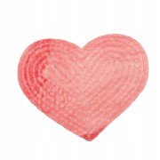 Naszywka cekinowa Serce Czerwone Cekin Serduszko