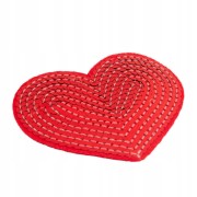 Naszywka cekinowa Serce Czerwone Cekin Serduszko
