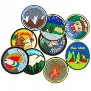 ZESTAW Naszywki TERMO Harcerskie Camping Góry Las