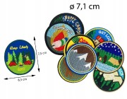 ZESTAW Naszywki TERMO Harcerskie Camping Góry Las