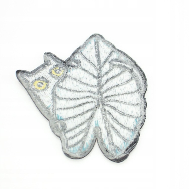 Naszywka TERMO Kot z liściem Roślina Liść Listek