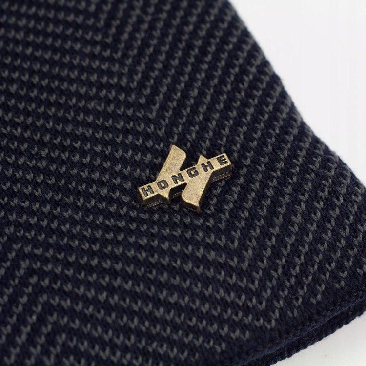 CZAPKA Zimowa Ocieplana Czarna Szara