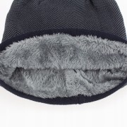 CZAPKA Zimowa Ocieplana Czarna Szara