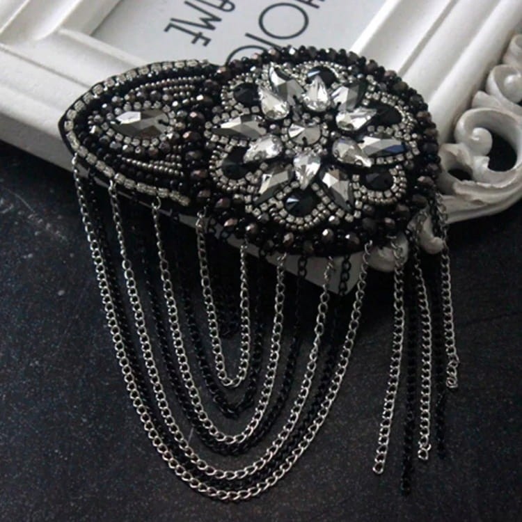 2 Naramienniki naszywka pagony srebrne ozdoba