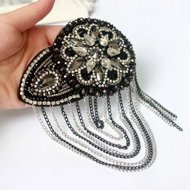 2 Naramienniki naszywka pagony srebrne ozdoba