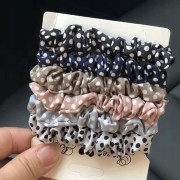GUMKI do włosów ZESTAW 6 szt Schrunchie frotki