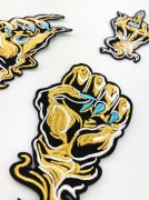 ZESTAW 4 Naszywki TERMO Dłonie Ręce fuck off