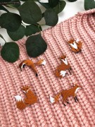 ZESTAW 5 Naszywek TERMO Naprasowanki Liski Lisy