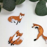 ZESTAW 5 Naszywek TERMO Naprasowanki Liski Lisy