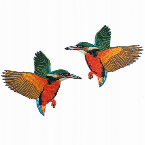 Naszywka TERMO Naprasowanka Koliberki Ptaki 2 szt