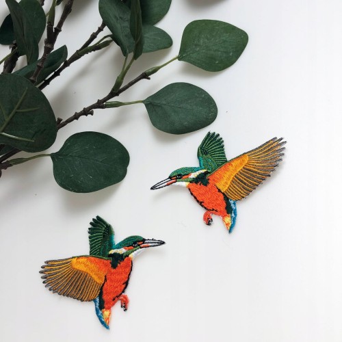 Naszywka TERMO Naprasowanka Koliberki Ptaki 2 szt