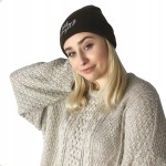 CZAPKA Little Angel brązowa białe haftowane Logo